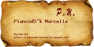 Plancsák Marcella névjegykártya